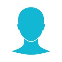 A person avatar icon on a white background vector