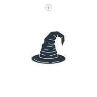 Wizard Hat icon symbol illustration isolated on white background vector