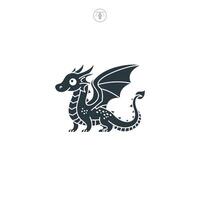 Dragon icon symbol illustration isolated on white background vector