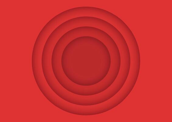 Paper layer circle red abstract christmas background. Round shape use for banner, cover, poster, wallpaper, design with space for text.