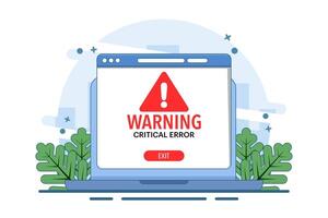 Warning signs and symbols concept, Danger and warning signs, Attention, System error, Website is temporarily unavailable, web is not working. warning and error, User warning page is not available. vector