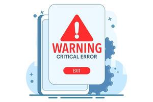 Warning signs and symbols concept, Danger and warning signs, Attention, System error, Website is temporarily unavailable, web is not working. warning and error, User warning page is not available. vector