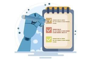 business concept Business strategy, Planning work tasks, filling checklists. schedule planning and success. Strategy in business. vector