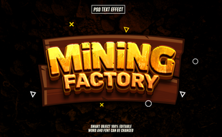 mining Editable 3D text for Typography Projects psd