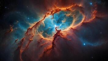The crab nebula, a nebula in the constellation of crab photo