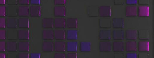 A purple and black background with squares photo