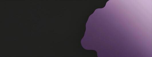 A black and purple background with a black and white image photo