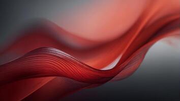 A red and black abstract background with waves photo