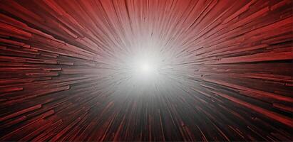 A red and black background with a light coming out of it photo