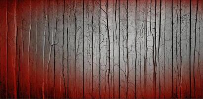 A red and black background with trees photo