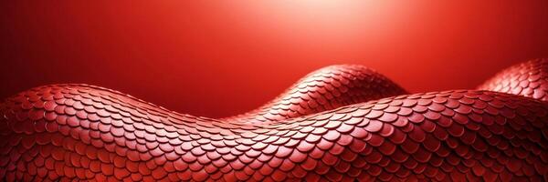 A red background with a snake skin pattern photo