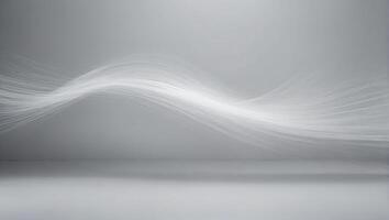 Abstract background with white light and waves photo