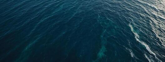 An aerial view of the ocean with waves photo