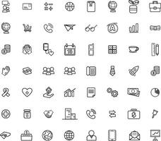 a collection of different different icons vector