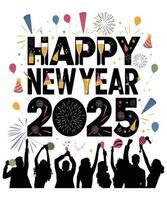 Usher in 2025 with Flair. vector
