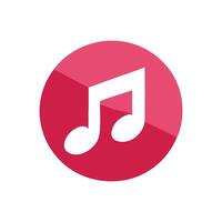 A music note icon on a white background vector