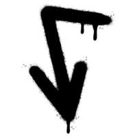 Spray Painted Graffiti arrow icon Sprayed for concept design. vector