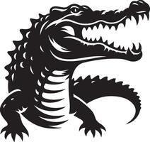Alligator crocodile silhouette design vector