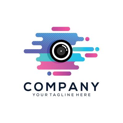 Abstract camera logo design