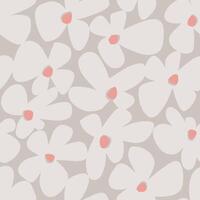 minimal and cute floral pattern seamless repeat pattern digital artwork vector