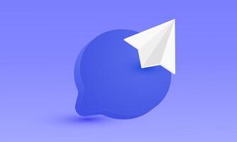 3d cursor direction on blue icon realistic cartoon style design vector