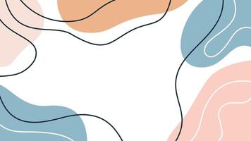 Abstract background with lines and curves vector