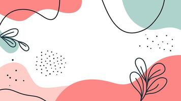 Abstract background with lines and shapes vector