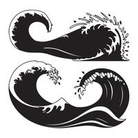 Explore Beautiful Ocean Wave Color Patterns for Relaxation vector