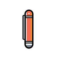 Pen icon design with full color style with lines, suitable for design drawings and design needs. vector