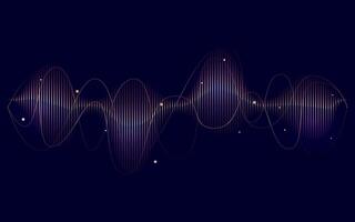 A illustration background of a sound wave pattern design vector
