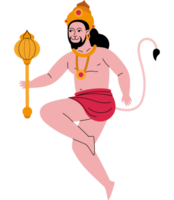 cartoon hanuman character standing png
