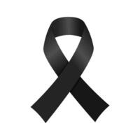 lack ribbon. Design element in . vector