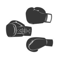 Set of the boxing gloves icons isolated on white background. Design elements for logo, label, emblem, sign, poster. vector