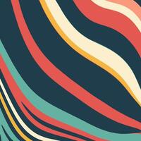 Retro abstract stripe background design vector
