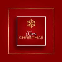 Elegant Christmas background with a glittery gold snowflake design vector