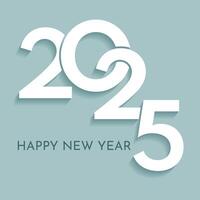 Modern typography Happy New Year design vector