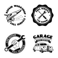 car service labels.Set of design elements in vector