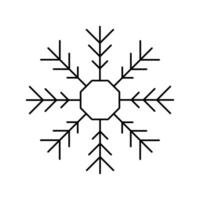 Christmas holiday star line isolated icon. Element for design, snowflake greeting card, web, children book vector