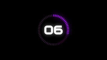 countdown timer motion graphics template video