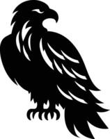 an eagle silhouette on a white background vector