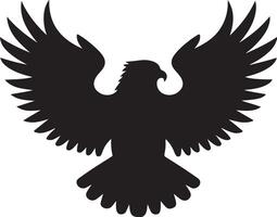 an eagle silhouette on a white background vector