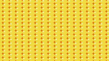 A yellow background with a pattern of small squares video