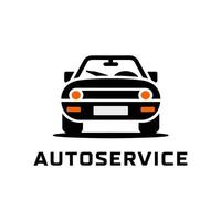 auto service minimalist logo design vector
