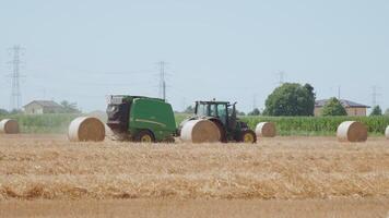 August 2021. Creating hay balls on the field video