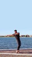 Ballet dancer posing video