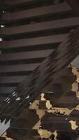 A skyscraper with a towering structure in the distance video