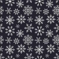 snowflakes seamless pattern Winter design on Christmas theme Christmas or New Year Repeating background wa vector