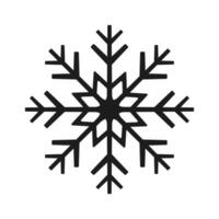 snowflake icon isolated on white background. New year symbol of snowflake silhouette. vector