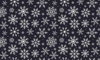 Snowflakes seamless pattern Winter design on Christmas theme vector