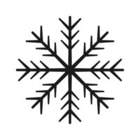 icon of snowflakes isolated on white background new year new year symbol of winter, snow, ice vector